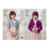 King Cole Girls Boleros Galaxy Crochet Pattern 4426 DK