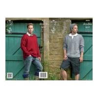 King Cole Mens Sweaters, Hat & Boot Toppers Masham Knitting Pattern 4020 DK