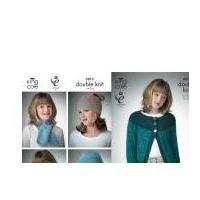 king cole girls jacket hats neck scarf collar galaxy knitting pattern  ...