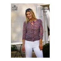 King Cole Ladies Tops Bamboo Cotton Knitting Pattern 3490 DK