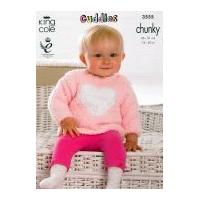 King Cole Baby Sweaters & Blanket Cuddles Knitting Pattern 3555 Chunky