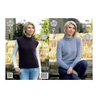 King Cole Ladies Sweater & Slipover Panache Knitting Pattern 4263 DK