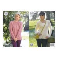 King Cole Ladies Sweater & Cardigan New Magnum Knitting Pattern 4278 Chunky