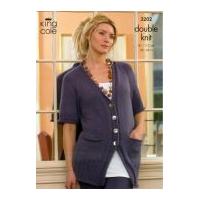 king cole ladies cardigans baby alpaca knitting pattern 3202 dk