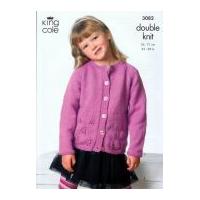 King Cole Girls Cardigan & Sweater Big Value Knitting Pattern 3082 DK