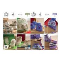 King Cole Baby Hats, Mittens & Shoes Comfort Knitting Pattern 3906 DK