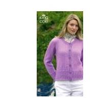 king cole ladies cardigan sweater knitting pattern 3236 dk