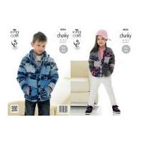 king cole childrens hoodie cardigan big value knitting pattern 4026 ch ...