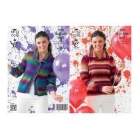 King Cole Ladies Cardigan & Sweater Riot Knitting Pattern 3949 DK