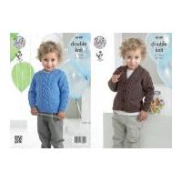King Cole Boys Sweater & Cardigan Comfort Knitting Pattern 4149 DK