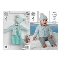 king cole baby cardigans hats smarty baby knitting pattern 4320 dk