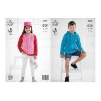 king cole childrens sweaters big value recycled knitting pattern 4139  ...