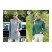 king cole ladies sweater pullover top big value knitting pattern 4706  ...