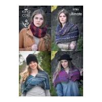 King Cole Ladies Snood, Collar, Wrap & Shrug The Ultimate Knitting Pattern 3785 Super Chunky