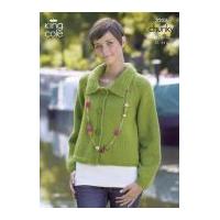 King Cole Ladies Cardigans Big Value Knitting Pattern 3255 Chunky