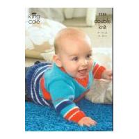 King Cole Baby Cardigans, Sweater & Slipover Big Value Knitting Pattern 3288 DK