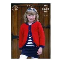 King Cole Girls Cardigan & Bolero Merino Knitting Pattern 3408 DK