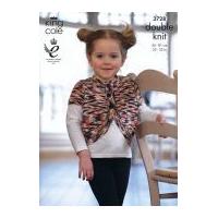 king cole girls boleros smooth knitting pattern 3728 dk