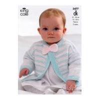 King Cole Baby Jacket, Cardigan, Waistcoat & Hat Comfort Crochet Pattern 3477 DK