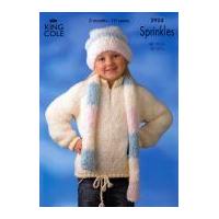 King Cole Childrens Sweater Sprinkles Knitting Pattern 2924 Chunky