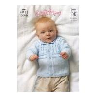King Cole Baby Jacket, Sweater & Slipover Comfort Knitting Pattern 3014 DK
