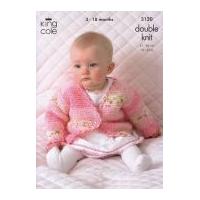 King Cole Baby Jackets & Tank Top Splash Knitting Pattern 3120 DK