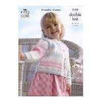 King Cole Girls Cardigan & Bolero Melody Knitting Pattern 3158 DK