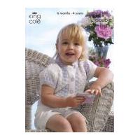 King Cole Girls Cardigans Melody Knitting Pattern 3160 DK