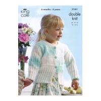 King Cole Girls Cardigan & Jacket Melody Knitting Pattern 3161 DK