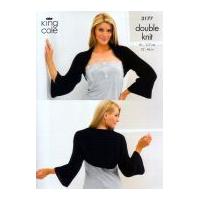 King Cole Ladies Cardigan & Shrug Bamboo Cotton Knitting Pattern 3177 DK