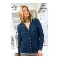 King Cole Ladies Sweater, Vest Top & Cardigan Baby Alpaca Knitting Pattern 3199 DK
