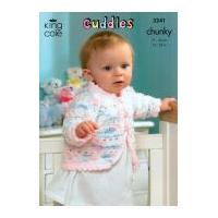 King Cole Baby Jackets & Pram Cover Cuddles Knitting Pattern 3241 Chunky