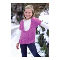 King Cole Childrens Tunic & Waistcoat Comfort Knitting Pattern 3306 Chunky