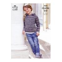 King Cole Childrens Sweaters Merino Knitting Pattern 3360 DK