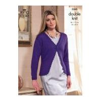 King Cole Ladies Cardigan & Bolero Baby Alpaca Knitting Pattern 3365 DK