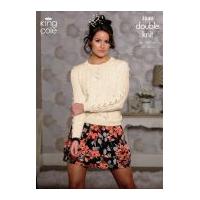 King Cole Ladies Waistcoat & Sweater Cottonsoft Knitting Pattern 3540 DK