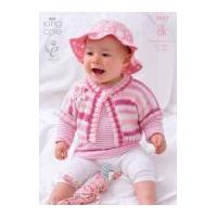 king cole baby cardigans candystripe knitting pattern 3607 dk