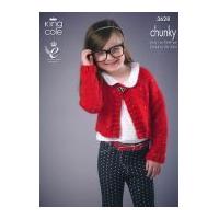 king cole girls cardigans galaxy knitting pattern 3628 chunky