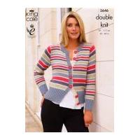 King Cole Ladies Cardigan & Sweater Baby Alpaca Knitting Pattern 3646 DK
