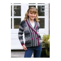 King Cole Girls Jacket & Gilet Big Value Knitting Pattern 3665 DK