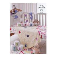 King Cole Baby Blocks, Bunting & Blanket Comfort Knitting Pattern 3702 DK