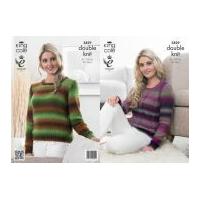 king cole ladies sweaters country tweed knitting pattern 3829 dk