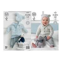 king cole baby cardigans hat smarty baby knitting pattern 4319 dk