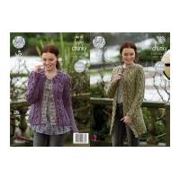 king cole ladies cardigan coatigan big value twist knitting pattern 46 ...