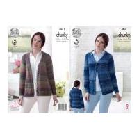 king cole ladies cardigans cotswold knitting pattern 4631 chunky