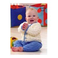 King Cole Baby Cardigan & Pants Comfort Knitting Pattern 3503 DK