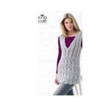 king cole ladies tops bamboo cotton knitting pattern 3323 dk