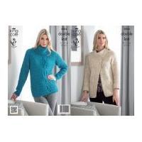 King Cole Ladies Sweater & Jacket Moods Knitting Pattern 3934 DK