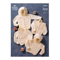 King Cole Baby Sweaters & Jackets Big Value Knitting Pattern 2906 Aran