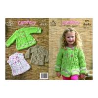 king cole childrens sweater jacket comfort knitting pattern 3179 chunk ...